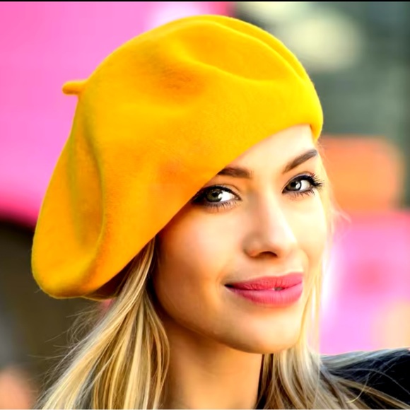 New! Wool “Emily In Paris” Beret Hat - Picture 1 of 2